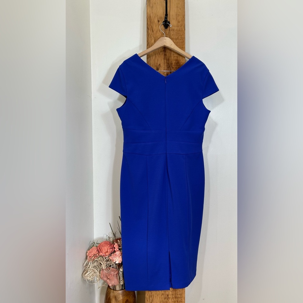 Donna Morgan Royal Blue Midi Dress - Picture 4 of 6